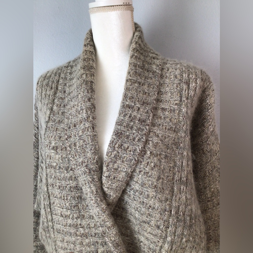 Vintage I. B. Diffusion Wool Mohair Blend Cardigan Sweater - Picture 4 of 13